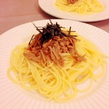 簡単!納豆&なめ茸で☆和風パスタ